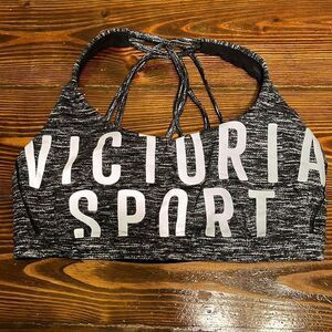 NWOT Victoria’s Secret Black and Silver Bra Size Medium